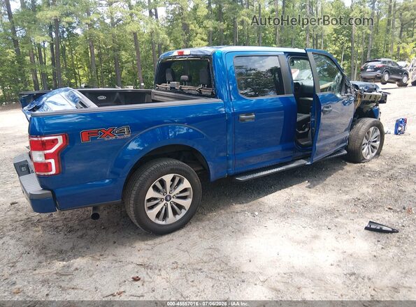 1FTEW1EP0JFC11312 2018 FORD F150 Blue Rear right