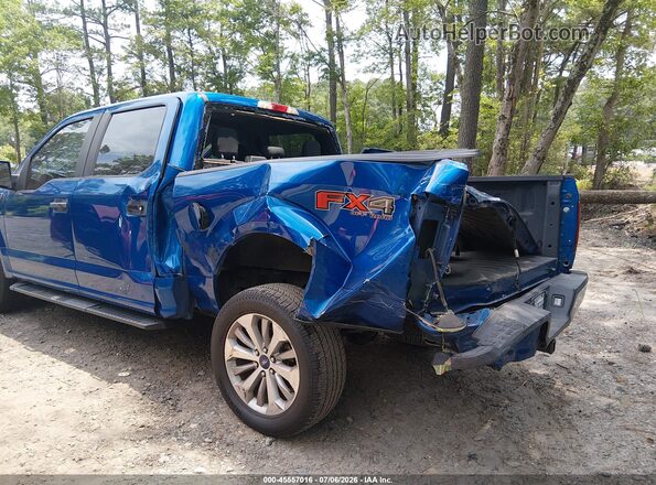 1FTEW1EP0JFC11312 2018 FORD F150 Blue Front view