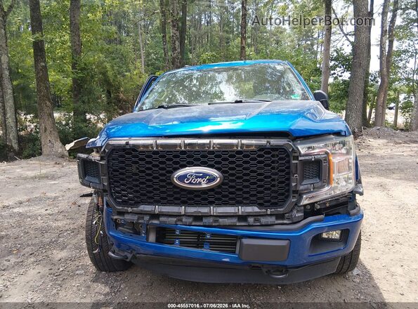 1FTEW1EP0JFC11312 2018 FORD F150 Blue Instrument cluster view