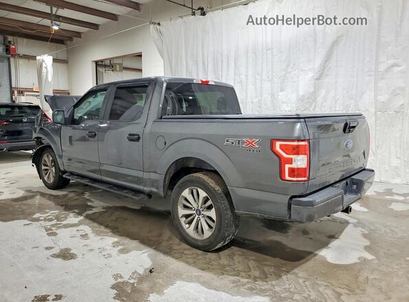 1FTEW1EP0JFD37718 2018 FORD F150 Серый Задняя левая четверть