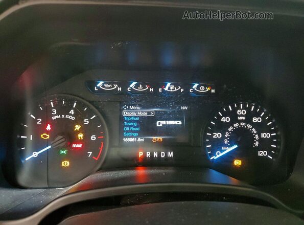 1FTEW1EP0JFD37718 2018 FORD F150 Серый Вид щитка приборов