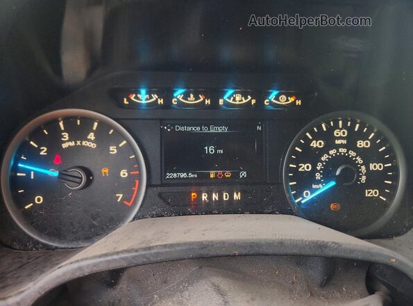 1FTEW1EP0JFD90998 2018 FORD F150 Черный Вид щитка приборов