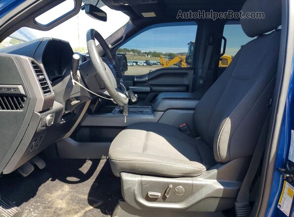 1FTEW1EP0JFE44784 2018 FORD F150 Blue Widok wnętrza z przodu