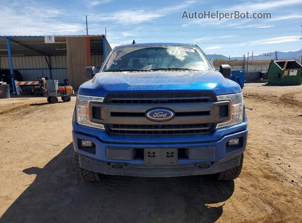 1FTEW1EP0JFE44784 2018 FORD F150 Blue Widok z przodu