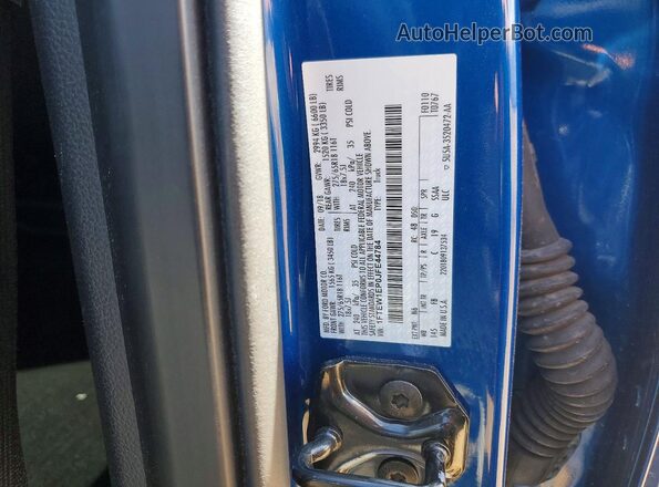 1FTEW1EP0JFE44784 2018 FORD F150 Blue Widok komory silnika