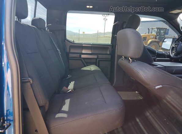 1FTEW1EP0JFE44784 2018 FORD F150 Blue Widok tylnych siedzeń