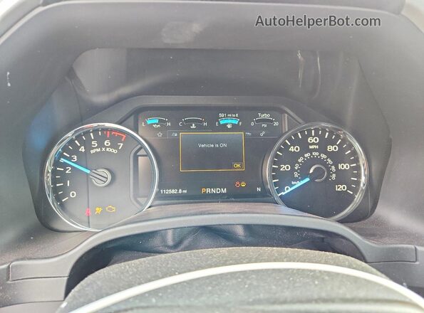 1FTEW1EP0JKC11186 2018 FORD F150 Черный Вид щитка приборов