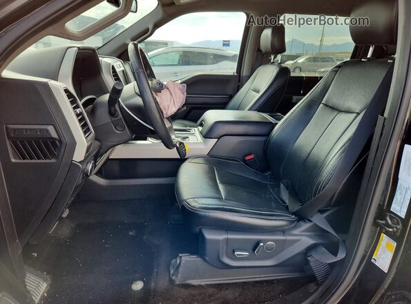1FTEW1EP0JKC11186 2018 FORD F150 Черный Вид салона спереди