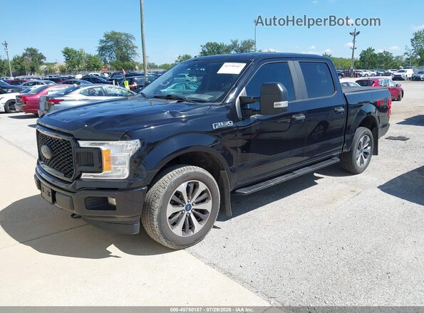 1FTEW1EP0KKC80574 2019 FORD F150 Black Vista tres cuartos delantera izquierda