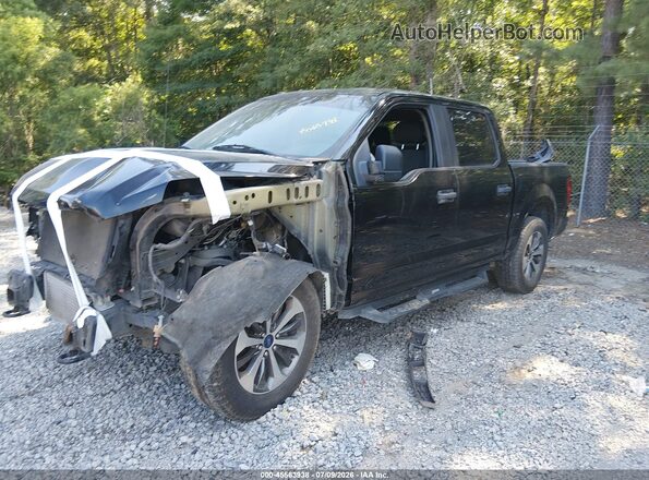 1FTEW1EP0KKD47917 2019 FORD F150 Black Առջևի ձախ երեք քառորդ տեսարան