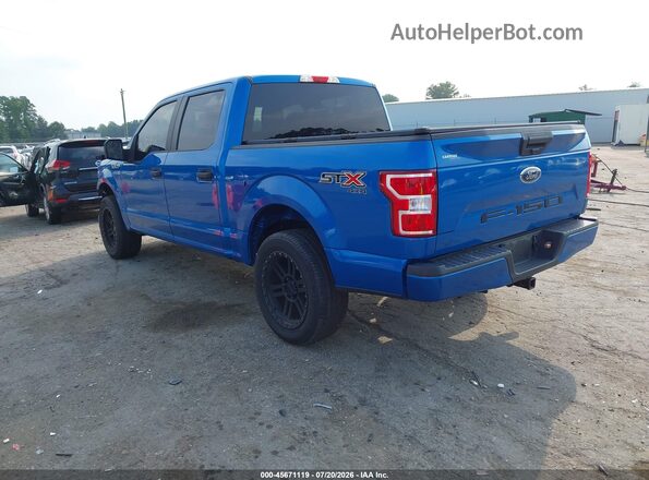 1FTEW1EP0KKD94767 2019 FORD F150 Blue Trasero izquierdo