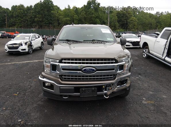 1FTEW1EP0LFB50238 2020 FORD F150 Brown ხელსაწყოთა პანელის ხედი