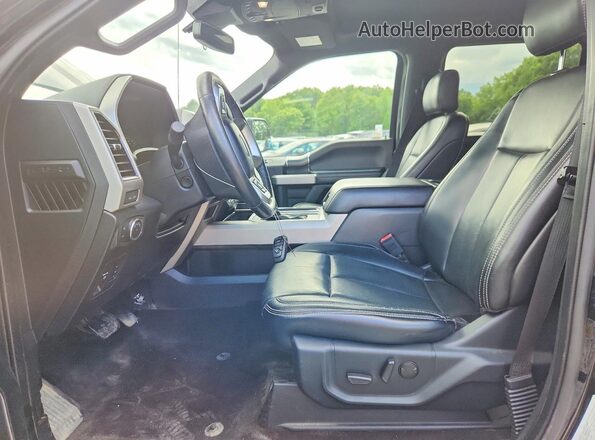 1FTEW1EP0LFB58808 2020 FORD F150 Black წინა სალონის ხედი