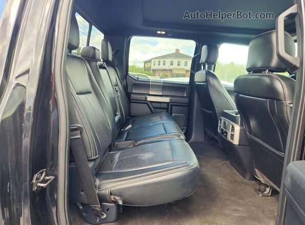 1FTEW1EP0LFB58808 2020 FORD F150 Black უკანა სავარძლების ხედი