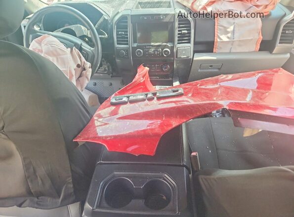 1FTEW1EP0LKF13970 2020 FORD F150 Red Dashboard view