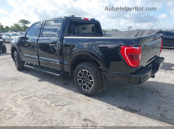 1FTEW1EP0MFB14406 2021 FORD F150 Черный Задняя левая четверть