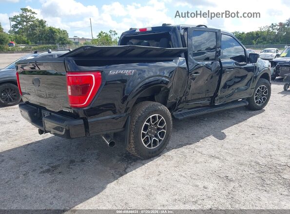 1FTEW1EP0MFB14406 2021 FORD F150 Черный Задняя правая четверть