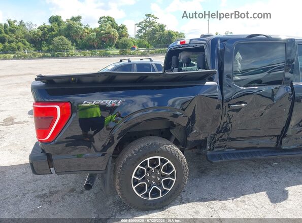 1FTEW1EP0MFB14406 2021 FORD F150 Черный Вид спереди