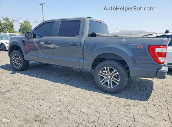 1FTEW1EP0MFB62679 2021 FORD F150 Серый Задняя левая четверть