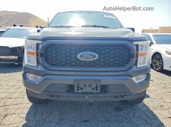 1FTEW1EP0MFB62679 2021 FORD F150 Серый Вид спереди