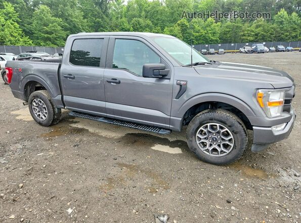 1FTEW1EP0MKE52203 2021 FORD F150 Gray Przód prawy