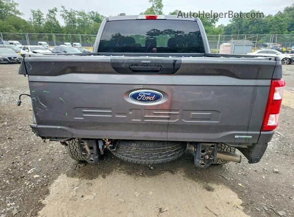 1FTEW1EP0MKE52203 2021 FORD F150 Gray Widok z tyłu