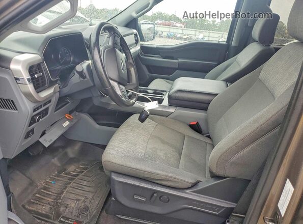1FTEW1EP0NKD27977 2022 FORD F150 Tan წინა სალონის ხედი