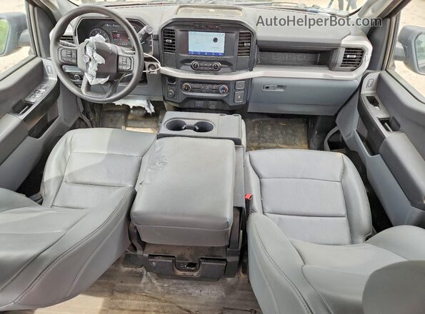 1FTEW1EP0NKD52085 2022 FORD F150 Black Dashboard view