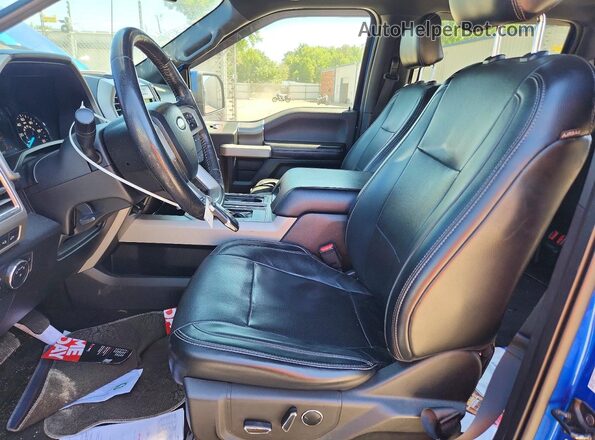 1FTEW1EP1GFB76076 2016 FORD F150 Blue Front interior view