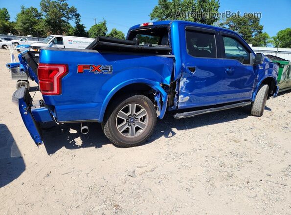 1FTEW1EP1GFB76076 2016 FORD F150 Blue Rear right