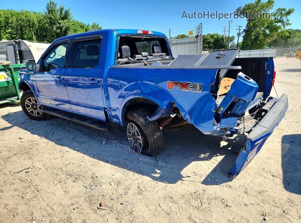 1FTEW1EP1GFB76076 2016 FORD F150 Blue Rear left