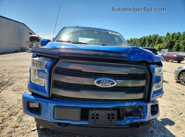 1FTEW1EP1GFB76076 2016 FORD F150 Blue Front view