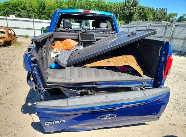 1FTEW1EP1GFB76076 2016 FORD F150 Blue Rear view