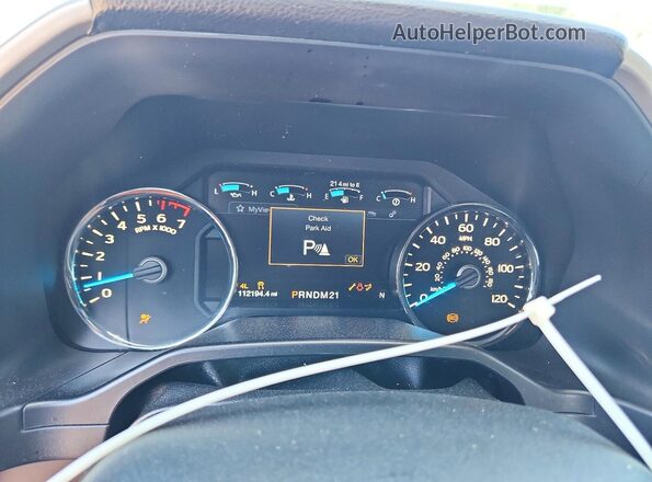 1FTEW1EP1GFB76076 2016 FORD F150 Blue Instrument cluster view