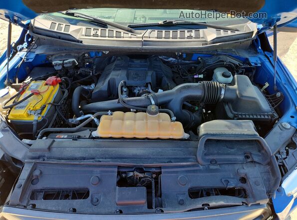 1FTEW1EP1GFB76076 2016 FORD F150 Blue Rear interior view
