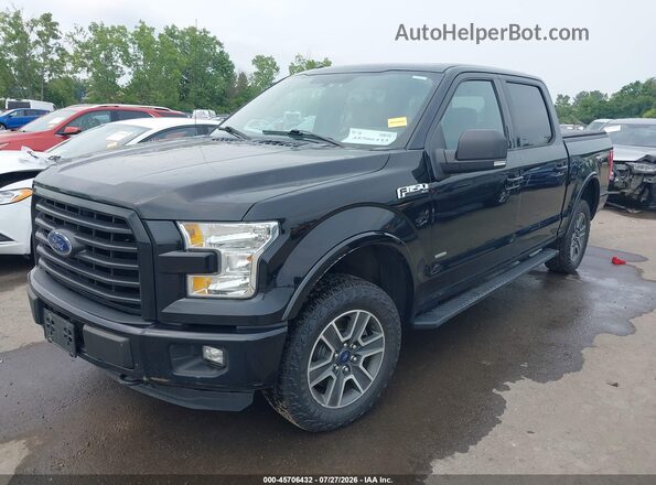1FTEW1EP1GFB95789 2016 FORD F150 Black წინა მარცხენა ხედი სამი მეოთხედიდან