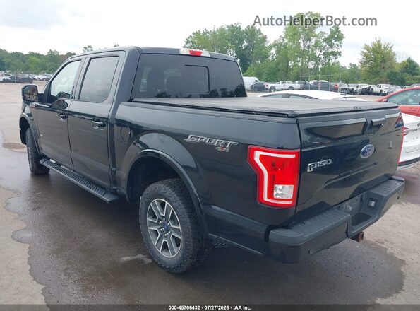 1FTEW1EP1GFB95789 2016 FORD F150 Black უკანა მარცხენა