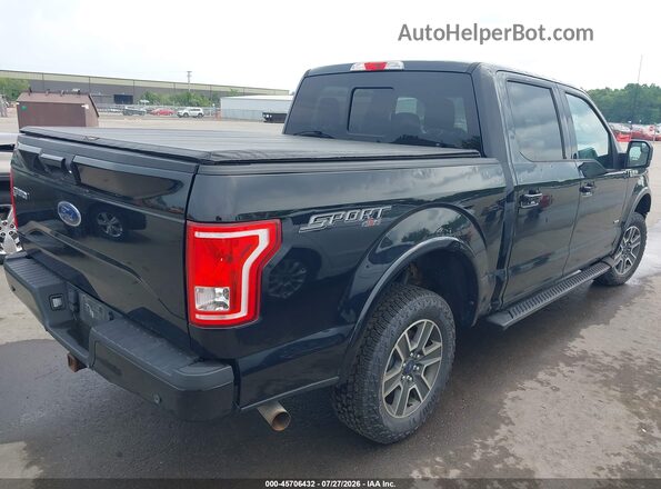 1FTEW1EP1GFB95789 2016 FORD F150 Black უკანა მარჯვენა