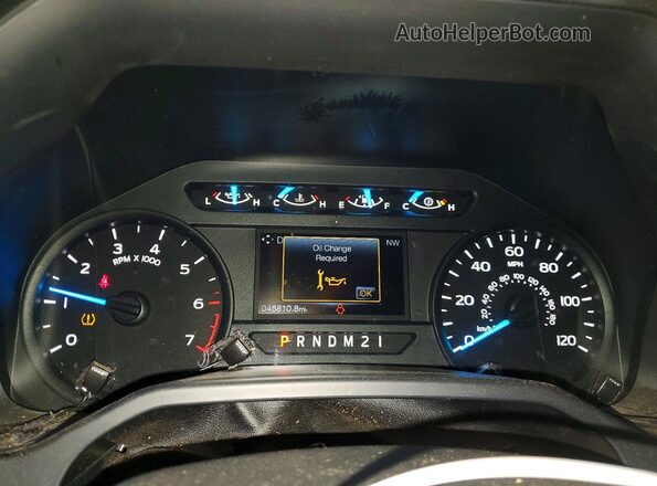 1FTEW1EP1GFC29598 2016 FORD F150 Gray Սարքավորումների վահանակի տեսք