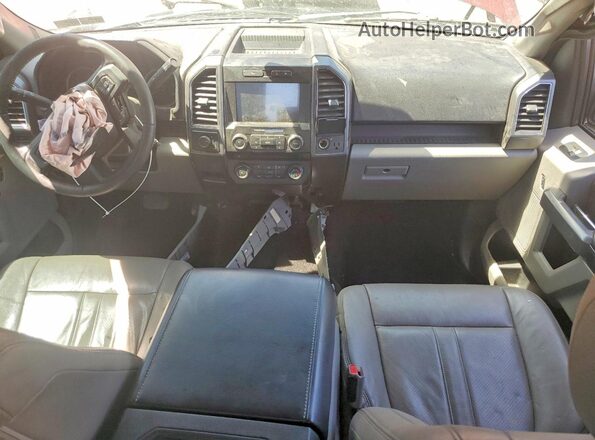 1FTEW1EP1HFB51177 2017 FORD F150 Maroon Dashboard view