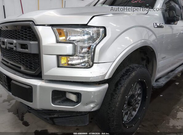 1FTEW1EP1HKC44580 2017 FORD F150 Silver Դիմացի տեսք