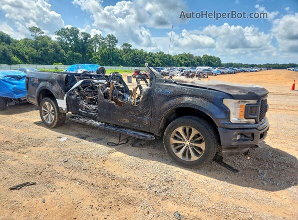 1FTEW1EP1JFB39357 2018 FORD F150 Gray Delantero derecho