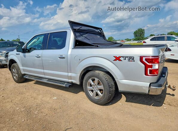 1FTEW1EP1JFC17457 2018 FORD F150 Silver Trasero izquierdo