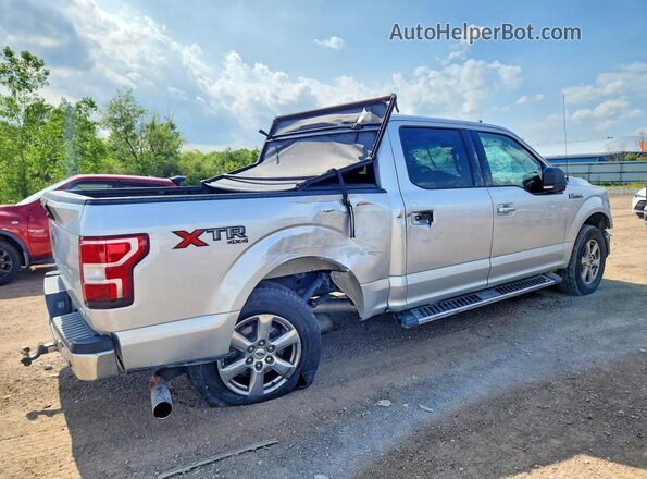 1FTEW1EP1JFC17457 2018 FORD F150 Silver Trasero derecho