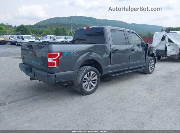 1FTEW1EP1JKF97830 2018 FORD F150 Gray Trasero derecho