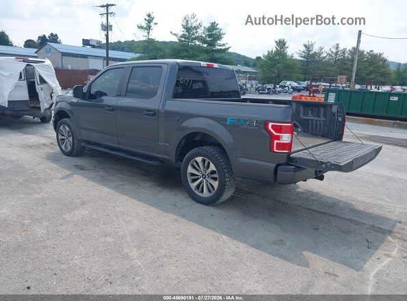 1FTEW1EP1JKF97830 2018 FORD F150 Gray Trasero izquierdo