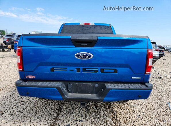 1FTEW1EP1KFD50799 2019 FORD F150 Blue Вид ззаду