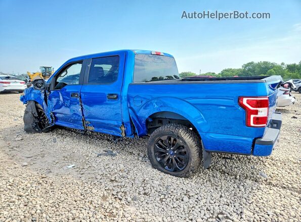 1FTEW1EP1KFD50799 2019 FORD F150 Blue Задня ліва чверть