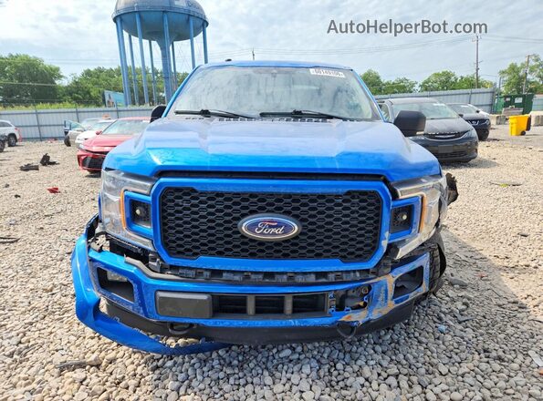 1FTEW1EP1KFD50799 2019 FORD F150 Blue Вид спереду