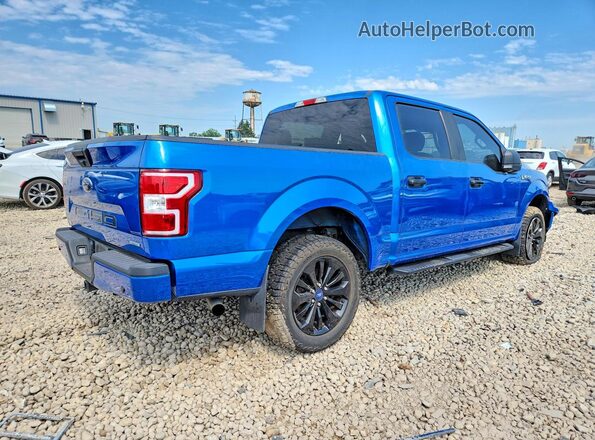 1FTEW1EP1KFD50799 2019 FORD F150 Blue Задня права чверть
